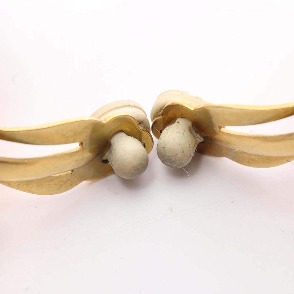 CHANEL Authentic Black Logo Earrings - Picture 8 of 8